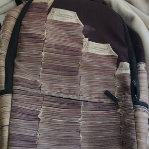 Sprayground Money Stack Duffel Bag - Brown and Black